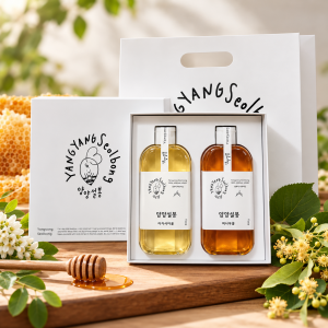 자연그대로의 천연 벌꿀 한벌꿀(아카시아꿀&피나무꿀 380g x 2종세트)