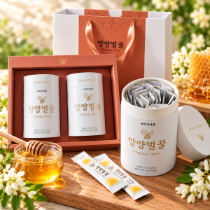 언제 어디서나 간편한 스틱꿀 세트(아카시아꿀 10g x 30포 x 2통 세트)
